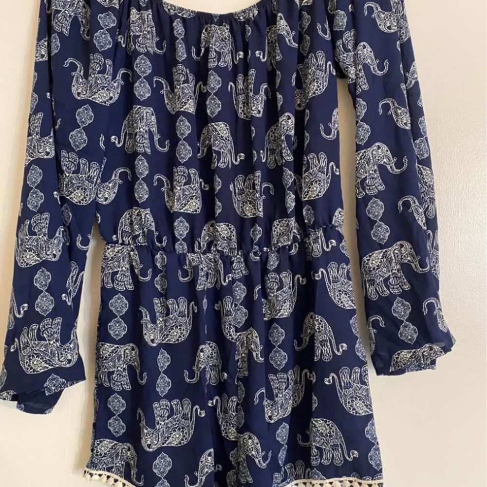 Jesse & J Navy Blue Women’s Romper - L